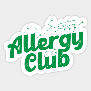 Allergy Club Sticker